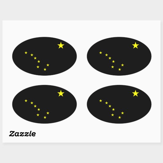 Yellow Big Dipper Ovale Sticker (Vel)