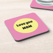 Yellow Big Dot Bier Onderzetter (Linkerzijde)