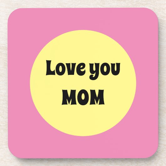 Yellow Big Dot Bier Onderzetter (Voorkant)