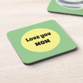 Yellow Big Dot Bier Onderzetter (Linkerzijde)