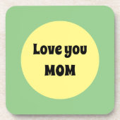 Yellow Big Dot Bier Onderzetter (Voorkant)