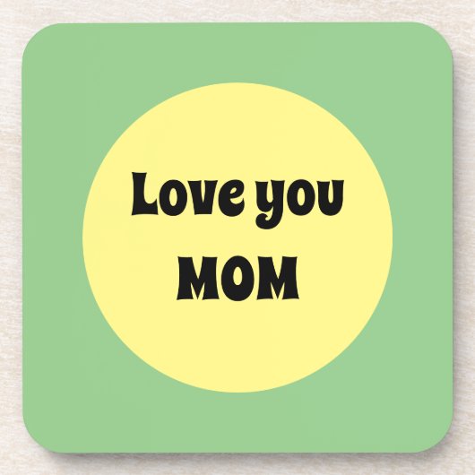 Yellow Big Dot Bier Onderzetter (Voorkant)