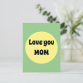 Yellow Big Dot Briefkaart (Staand voorkant)