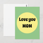 Yellow Big Dot Briefkaart (Voorkant / Achterkant)