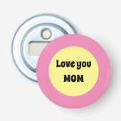 Yellow Big Dot Button Flesopener (Voorkant)