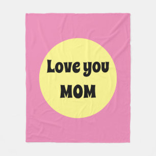 Yellow Big Dot Fleece Deken