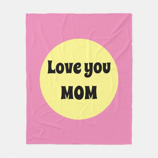 Yellow Big Dot Fleece Deken (Voorkant)