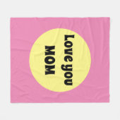 Yellow Big Dot Fleece Deken (Voorkant (Horizontaal))