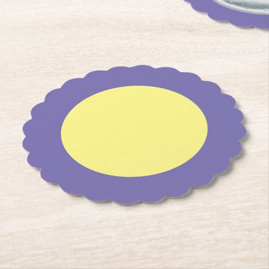 Yellow Big Dot Kartonnen Onderzetters (Gekanteld)