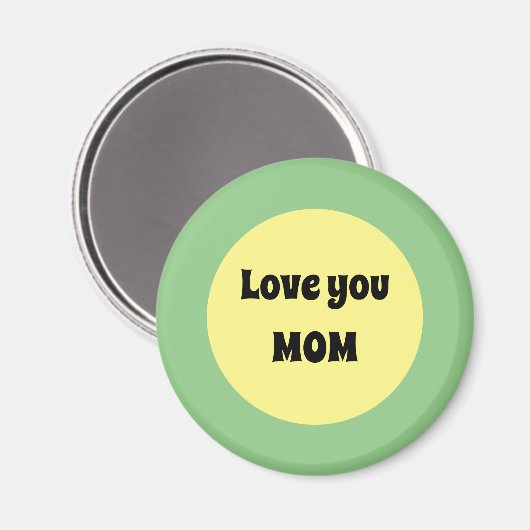 Yellow Big Dot Magneet (Voorkant / Achterkant)