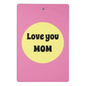 Yellow Big Dot Mini Klembord (Achterkant)