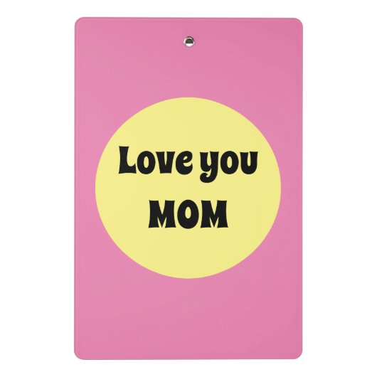 Yellow Big Dot Mini Klembord (Achterkant)