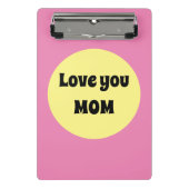 Yellow Big Dot Mini Klembord (Voorkant)