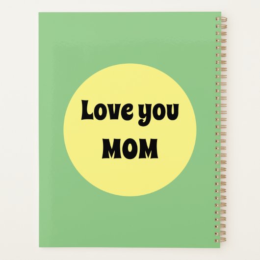 Yellow Big Dot Planner (Achterkant)