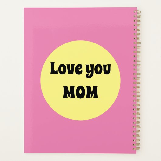 Yellow Big Dot Planner (Achterkant)