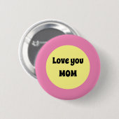 Yellow Big Dot Ronde Button 5,7 Cm (Voorkant /achterkant)