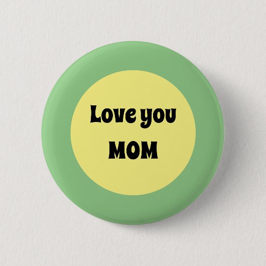 Yellow Big Dot Ronde Button 5,7 Cm (Voorkant)