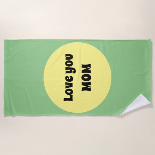 Yellow Big Dot Strandlaken (Voorkant)