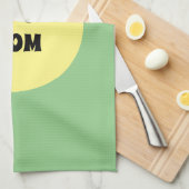 Yellow Big Dot Theedoek (Quarter Fold)