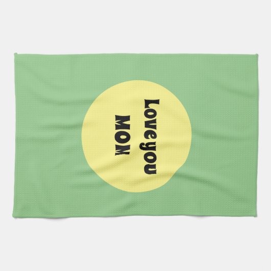 Yellow Big Dot Theedoek (Horizontaal)