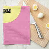 Yellow Big Dot Theedoek (Quarter Fold)