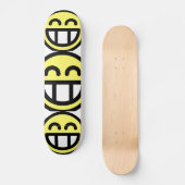 Yellow Big Grin Face Skateboard (Voorkant)