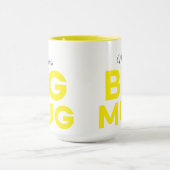 Yellow Big Mok | Enorme Mok | Aangepaste scriptnaa (Midden)