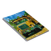 Yellow Big Rig Scaffolding Transporter Truck Notitieboek (Rechterzijde)