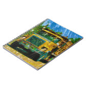 Yellow Big Rig Scaffolding Transporter Truck Notitieboek (Linkerzijde)