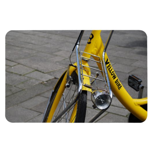 Yellow Bike Amsterdam, Nederland Magneet (Horizontaal)