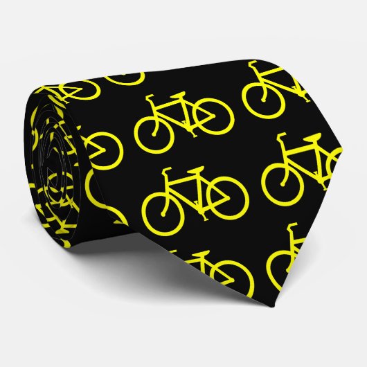 Yellow Bike Stropdas (Opgerold)