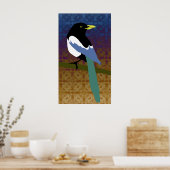 Yellow Billed Magpie Poster (Keuken)