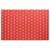 Yellow Biohazard Symbool Stof (Fat Quarter)