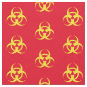 Yellow Biohazard Symbool Stof (Close Up)