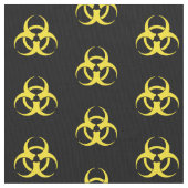 Yellow Biohazard Symbool Stof (Close Up)
