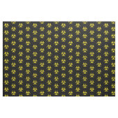Yellow Biohazard Symbool Stof (Fat Quarter)