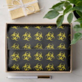 Yellow Biohazard Symbool Tissuepapier (Geschenk)