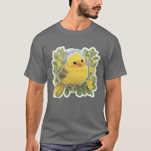 Yellow Bird cadeau T-shirt (Voorkant)