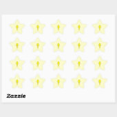 Yellow Bird. Canary. Ster Sticker (Vel)