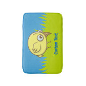 Yellow bird cartoon badkamermat badmat (Voorkant Verticaal)