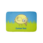 Yellow bird cartoon badkamermat badmat (Voorkant)