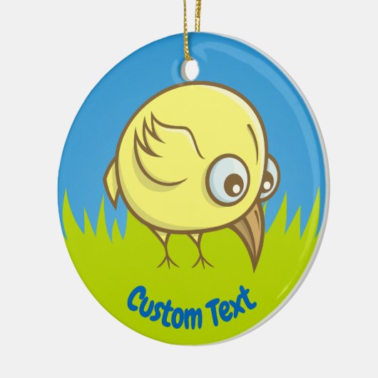 Yellow bird cartoon ceramic ornament (Links)