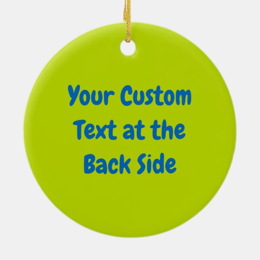 Yellow bird cartoon ceramic ornament (Achterkant)