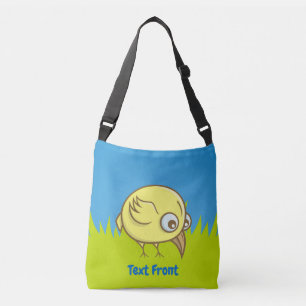 Yellow bird cartoon crossbody bag tas