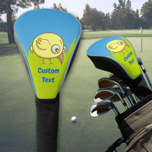 Yellow Bird cartoon golfhoofddeksel Golfheadcover