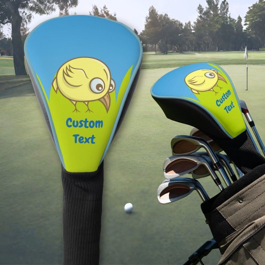 Yellow Bird cartoon golfhoofddeksel Golfheadcover