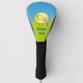 Yellow Bird cartoon golfhoofddeksel Golfheadcover (Voorkant)