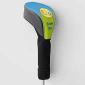 Yellow Bird cartoon golfhoofddeksel Golfheadcover (Schuin)
