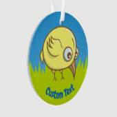 Yellow bird cartoon ornament (voorkant)