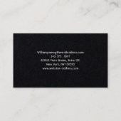 Yellow Bird Finch Illustratie Visitekaartje (Achterkant)